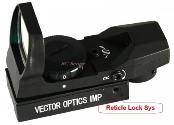 Punto rojo holográfico Vector Optics 1x23x34 Weaver DoveTail