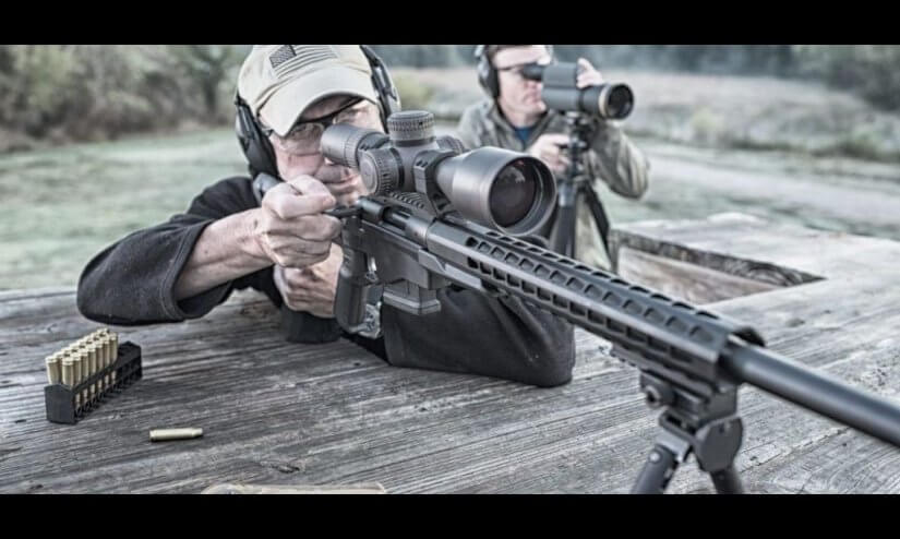 Rifle Remington con visor PRS