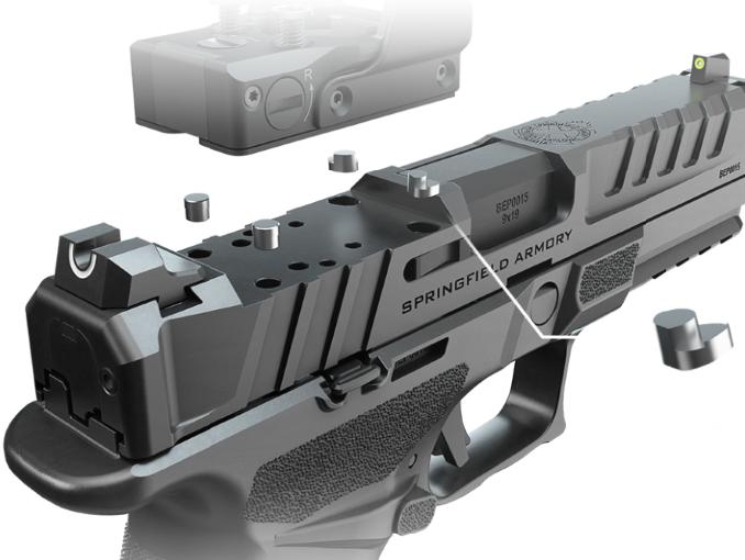 sistema Optics Ready Springfiel Armory para montaje de punto rojo