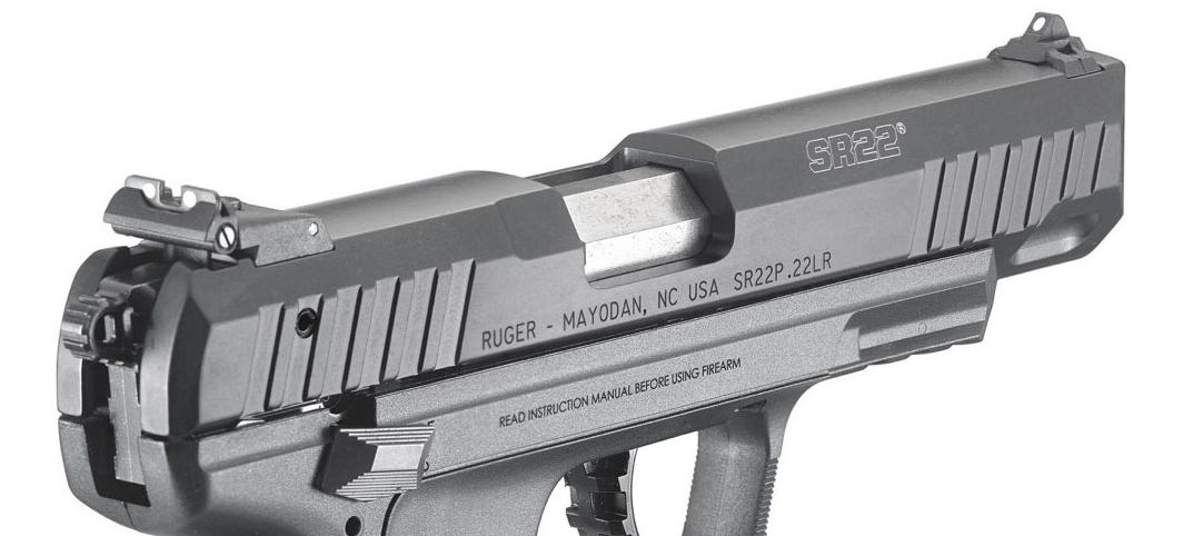 pistola tiro Ruger SR22 miras 3 Dot