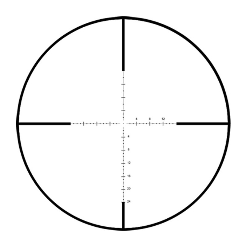 retícula R3 táctica del visor Zerotech Vengeance 4-20x50